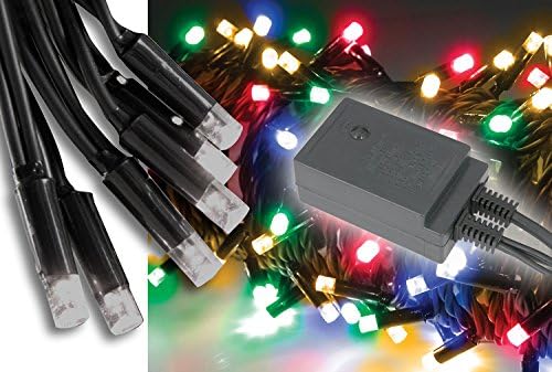AVL279 - 6W MULTICOLOUR (RGBA) HEAVY DUTY 180 LED STRING LIGHTS, OUTDOOR IP44, 20 METRE W/ CONTROLLER &amp; PRE-PROGRAMMED SEQUENCES