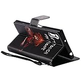 Sony Xperia XZ Handytasche,Sony Xperia XZ Hülle,Sony Xperia XZ Case- Felfy Slim Full Body Schön Farbe Muster Ständer mit Kreditkarte Slots Magnetic Button PU Leder Wallet Case Cover Etui Holster Brieftasche Mode Hülle Tasche für Sony Xperia XZ + 1x Schwarz Stylus (Bär Lanyard) + 1x Eule Staub Stecke - 