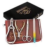 Nagelzange Set - Glas Nagelfeile - Nagelschere -...