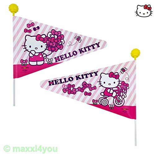 Preisvergleich Produktbild Hello Kitty Kinderfahrrad Sicherheits Wimpel Sicherheitsfahne