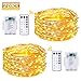 Produktbild Elfeland LED Lichterkette 2x 6m 60er LED String Light mit 8 Lichtmodi und Timer DIY Kupferdrahtlicht Batteriebetrieben Dekolicht mit Fernbedienung als außen & innen Beleuchtung für Weihnachten Garten Hochzeit Ferien Haus Wasserdicht IP67 Dimmbar Warmweiß