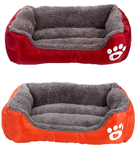 PZJ Divano Imbottito Impermeabile per Animali,Cuccia per Cuccioli di Gatto Caldo,Divano per Cani Gatto Invernale
