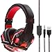 Produktbild Headset Zariavo,USB Gaming Kopfband mit USB Kabel 3,5 mm mit Mikrofon für PS4 / Xbox / ONE