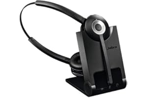 Jabra Pro 920 DECT Wireless On-Ear Stereo Headset - HD Voice and Noise-Cancellation with All-day Battery - Optimised for use with Desk Phones in UK/HK/SG Regions