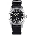 NC Baltany Dirty Dozen Watch Men D12 36MM Sea Gull ST1701 Movement Automatic BGW9 Luminous Vintage Military Wristwatches (Nylon Black), Mechanical