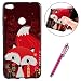 Produktbild Huawei P8 lite 2017 Hülle Neo,Huawei P8 lite 2017 Cover Case Silicone Schwarz,Hpory Fashion Luxus 3D Relief Flexible TPU Cute Animal Muster Ultra Mince Thin Silicone Handyhüllen Handy Gehäuse Hülle für Mädchen Frauen Ultradünnen Soft TPU Bumper Protector Black Back Case Anti-Staub Anti-Kratzer und Shockproof Telefon Tasche Handytasche Schutzhülle für Huawei P8 lite 2017 + 1 x Hpory Stylus-(Roter Fuchs)
