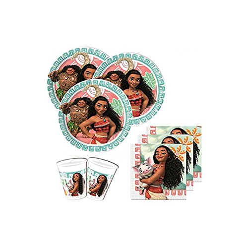 52 Piezas Disney Vaiana Decoración De Fiesta Set para 16 Niños