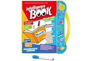 Toy Imagine Interactive Sound Book for Kids with Marker (Ages 2–7) Learn Alphabets, Numbers, Shapes & Phonics Educational Talking Book with Music & Touch Features Multicolor Learning Toy for Toddlers