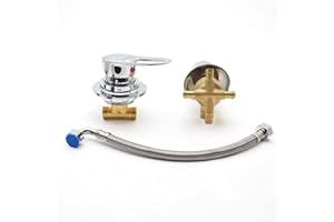 AFUDER 2/3/4/5 Desviador de salida de dos piezas Grifo mezclador de ducha Cartucho de válvula de cerámica Grifo mezclador de agua fría y caliente Latón cromado