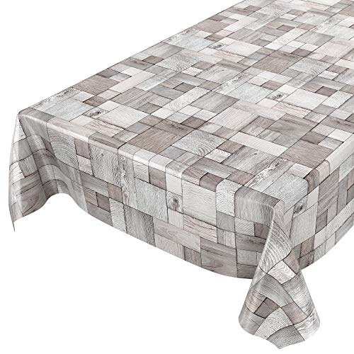 Mantel tipo hule encerado, diseño de madera, tamaño a elegir, plástico, sättige, beständige Farben, 100 x 140cm