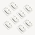 PVC Wall Panal WPC Charcoal Louvers Cladding Clips Silver Colour Pack of 300 Pcs