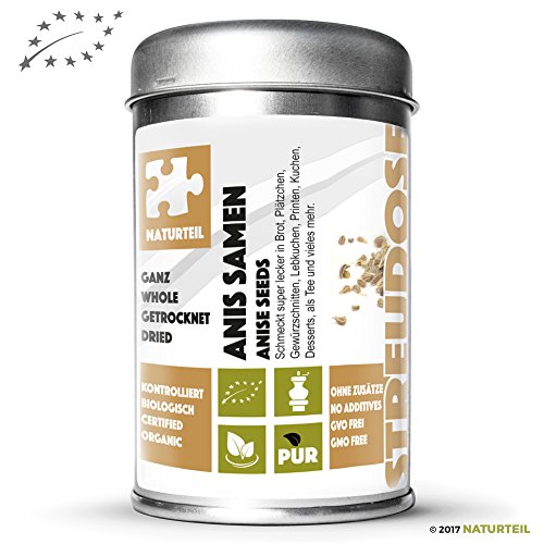 Preisvergleich Produktbild 60 g Anissamen ganz Bio - im Streuer - Naturteil
