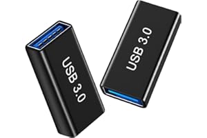 PENCE & MOON COLLECTIVE 2-Pack USB Female to Female, USB 3.0 Female to Type A Female 3.0 Coupler for Connecting Two USB Male Ends Devices, Usb to Usb adapters, Extension Usb Connector