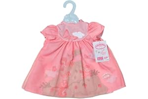 Baby Annabell Pink Dress 709603 - Clothing Items & Accessories for Dolls up to 43cm - Includes Dress and Clothing Hanger - Suitable for Kids from 3+