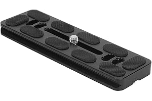 ENTATIAL Piastra a sgancio rapido Piastra a sgancio rapido in lega di alluminio Maniglia della base della fotocamera con accessorio a vite da 1/4 di pollice per testa a sfera con montaggio Arca(120mm)