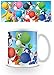 Produktbild Set: Super Mario, Bros., Yoshi's Foto-Tasse Kaffeetasse (9x8 cm) Inklusive 1x 1art1® Überraschungs-Sticker
