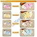 3 Pairs/set Non-slip 85% Cotton Girl Boy Kid Newborn Baby Socks Boots Booties Bootee for 0-24 Months (For 0-12 Months, Blue)