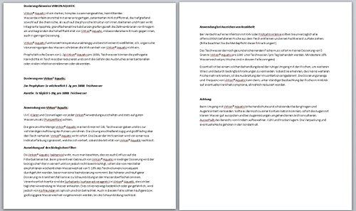 Virkon Aquatic – professionelles Wasserdesinfektionsmittel, bekämpft effektiv Viren, Bakterien und Pilze im Koiteich und am Koi. Virkon Aquatic ist ein starkes, komplex zusammengesetztes, keimtötendes Wasserdesinfektionsmittel mit einer einzigartigen, patentierten Wirkstoffformel. Virkon Aquatic bekämpft KHV, Columnaris, Aeromonas und Pseudomonas. Das Original von Dupont, 480g Dose - 6