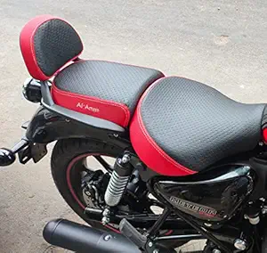 Al Ameen RE Meteor 350 seat Cover / Red with Black Colour / UV Protected