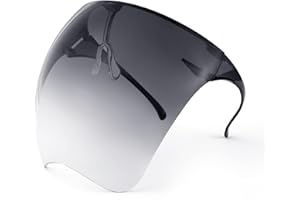 FEISEDY Occhiali da Sole Antiappannamento Occhiali-stile Visiera Protettiva Face Shield Occhiali da Sole con Protezione per il Viso Uomo Donna Grandi B2781