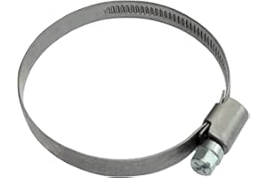 AERZETIX: Lot de 5 collier de serrage à vis L9mm pour tuyau tube jardin automobile en acier chromé DIN 3017 (50-70mm)