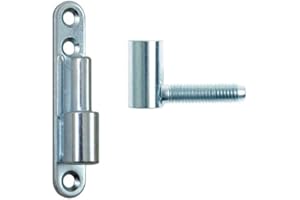 VERSHY Türband Einbohrband Aufschraubband 15 x 83 mm Tür-Scharnier Türbänder Renovierband für Innentüren Baubeschläge (1 Stück, Weiß)