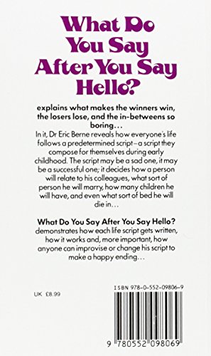 What Do You Say After You Say Hello Eric Berne Pdf Download Amandine 