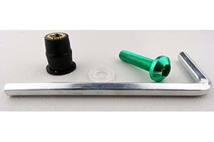 BANGLA 10 St. Motorrad Windschild Alu Schrauben Verkleidungsschrauben M 5 x 15 Rot