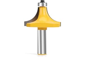 GENERIC Yueqing Zhongji 3/4-Inch Radius RoundOver Edge Forming Router Bit 1/2-Inch Shank RoundoverRouter Bit 3/4" Radius Round Over Router Bits, Router Bits Round Over for Edging Forming Rounding