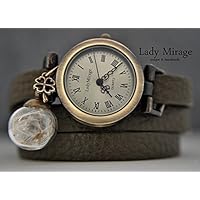 Glück - Echtleder Armbanduhr