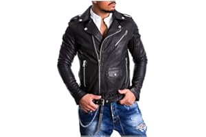 BORGHESE - PELLETTERIA ARTIGIANALE Pelletterie Borghese | Chiodo Biker Pelle Uomo | Chiodo Pelle | Biker in Pelle | Giacca Moto | Giacca Pelle | Vera Pelle | Made in Italy | CHIODO VN