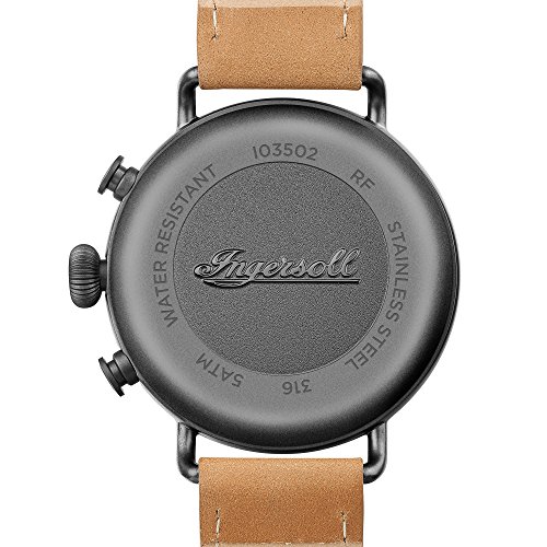 Ingersoll Herren Analog Quarz Uhr mit Leder Armband I03502