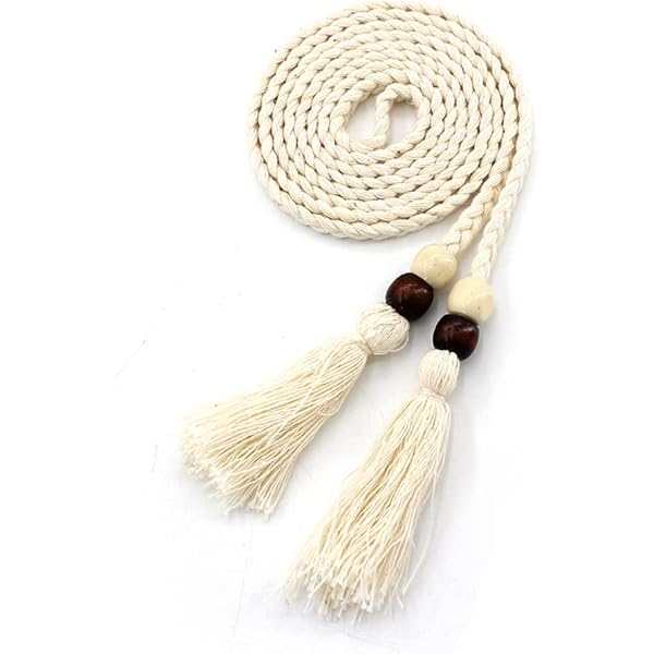 JinYu 3 Set Women Tassel Braided Waist Belt Skinny Woven  display picture 1