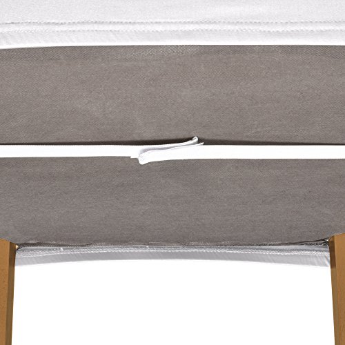 Beautissu® Stuhlhusse Mia – 45×45 cm Stretch-Stuhlbezug – elegante, moderne Bi-Elastic Husse – ÖKO-TEX – weiß - 6