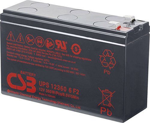 CSB Battery Batteria al piombo 12 V 6.5 Ah UPS 123606 UPS123606 Piombo-AGM L x A x P 151 x 99 x 51 mm Spina piatta