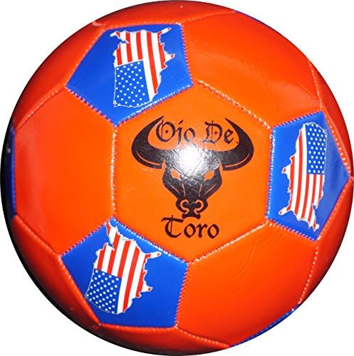 Gulf Coast Sales Global Soccer USA Ojo De Toro Soccer Ball, Size 4, Red