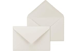 NEUSER PAPIER DIN C5 Sobres con Onda Interfaz//162 x 229 mm – 110 G/M²//Color Blanco Mate//nassklebung//Marca de calidad: Gustav neuser//Cantidad de descuento, color blanco 100 Umschläge