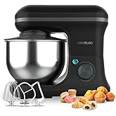 Cecotec Batidora Amasadora Cecomixer Merengue 5L 1200 Black. 1200 W en 6 Niveles, 5 Funciones, Movimiento Planetario, Dise&ntilde;o