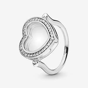PANDORA Sparkling Floating Heart Locket 