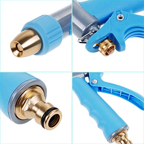 Rovtop Verstellbarer Garten Handbrause Hochdruck Gartenbrause Wasserdurchfluss für Garten Bewässerung Robust und Leistungsstark - 4
