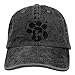 Produktbild QIOOJ Vintage Adult Sport Baseball Cap Chihuahua Dog Pet Paw Print Adjustable Denim Cowboy Hat for Men Women