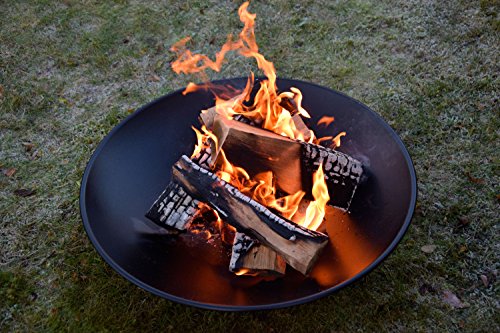 dobar Feuerschale „Stockholm“, Feuerstelle aus Stahlblech, Durchmesser 60 x 17 cm, schwarz - 7