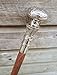 Produktbild Victorian Chrome Finish Messing Knauf Holz Gehstock STICK Vintage Walking