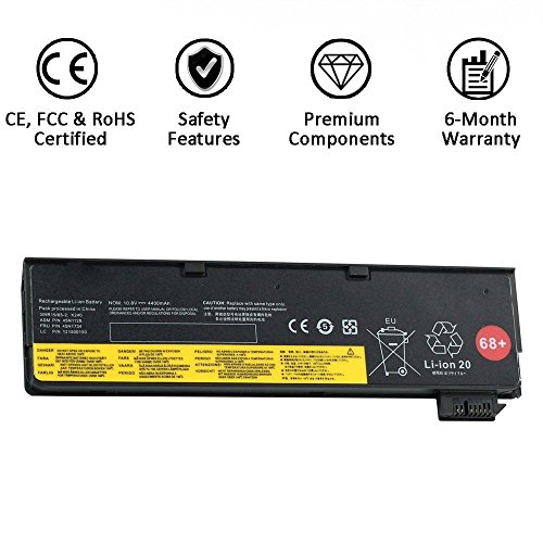 7XINbox 10.8V 4400mAh Ersatz Akku Batterie 0C52861 für Lenovo ThinkPad X240 X250 T440 T440s T450 T450s T550 T560 L450 L460 W550s K2450, Replace 45N1124 45N1125 45N1133 45N1134 - 3