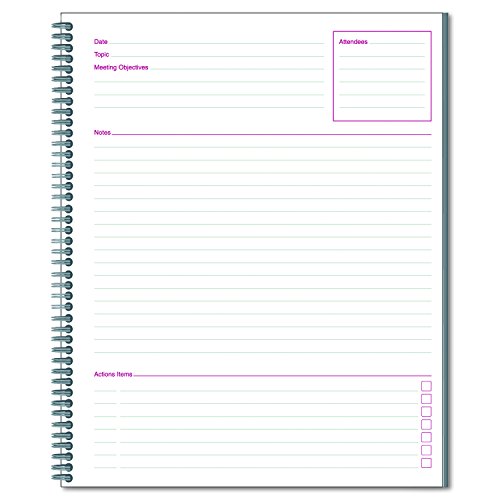Preisvergleich Produktbild Meeting Notebook, 11 x 8 1 / 2, 80 Ruled Sheets