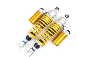 Hegeiisy 360mm/14.2" Rebound Damping Universal 7mm Spring Rear Suspension Air Shock Absorber MTB Motorcycle For CB400SF CB400SB CB400SF VTEC NC39 NC31 NC42 CB400SS CL400