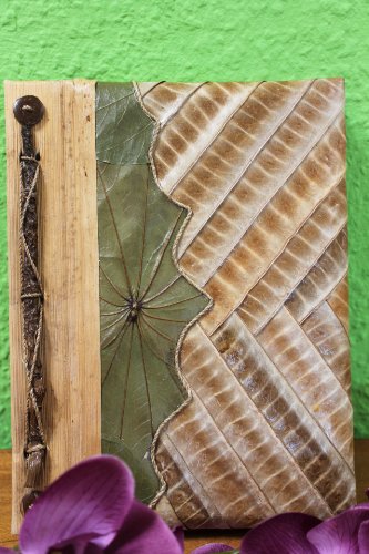 Naturesco Originelles Gästebuch Notizbuch Tagebuch „Wave“ 22x17cm – ca. 50 Seiten – echte Handarbeit - 2