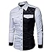 Produktbild 2018jyjm Männer Langarm Oxford Formelle Casual Anzüge Slim Fit T-Shirt Blusen Top Sweatshirt Langarm Casual Top Jumper Mit Taschen Langarm Sweater Pullover Hoodies M-5XL