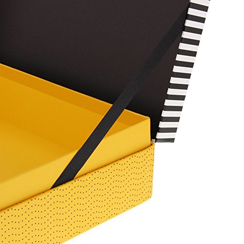 Goldbuch Sekretär off-line, 26,5x33x9 cm, Kunstdruck mit Leinenoptik, Schwarz/Gelb, 85609 - 5