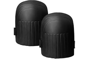 SunaOmni Garde-genouillère Jardin Soft Mousse Jardinage Coussins Genoux Protections Genou Coussins pour Hommes Femmes Jardinage Plancher Nettoyage Black